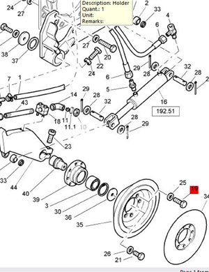  BOMAG крепежный болт детали № 07141248 