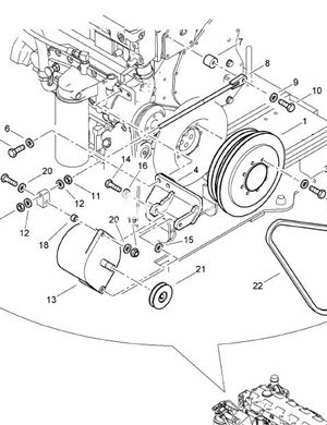  BOMAG крепежный болт детали 07141052