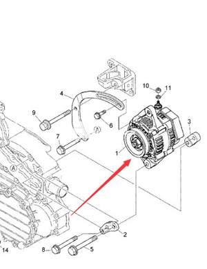 BOMAG 12V Запасные части генератора 05741390