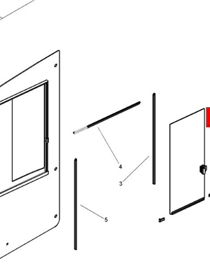 Стеклянные детали двери BOMAG 05571188