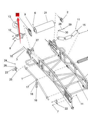 BOMAG Подшипники натяжные детали D2321008