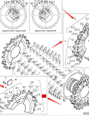  Боковой нож BOMAG в сборе 59170515 
