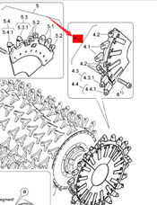  Боковой нож BOMAG в сборе детали 59170295 