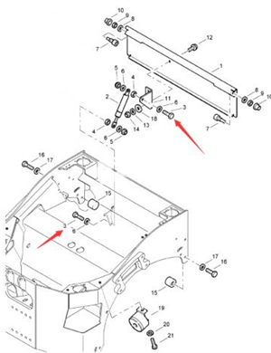 BOMAG крепежный болт детали № 07140652