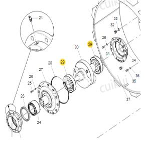 XCMG roller vibration bearing part number 800511294