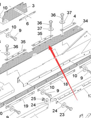 WIRTGEN Primary Guide Plate Part Number 190986 