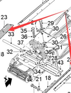 WIRTGEN rubber deflector part number 2328109 