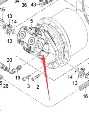 WIRTGEN milling motor part number 2247425