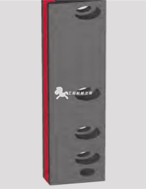 WIRTGEN rear door scraper left part number 44638 