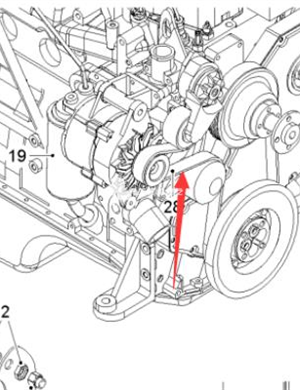 WIRTGEN engine belt part number 2349234