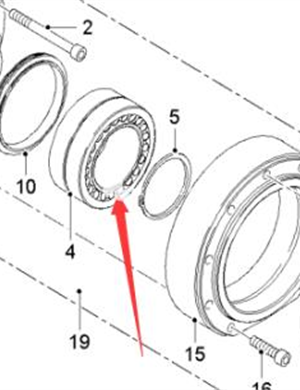 WIRTGEN spherical roller bearing part number 21715