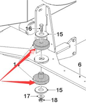  WIRTGEN engine leg part number 190715 