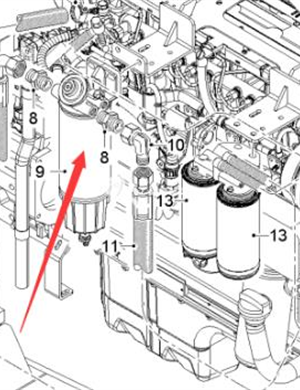 WIRTGEN oil-water separator assembly part number 2054704