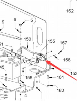 WIRTGEN battery switch part number 2272235
