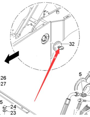 WIRTGEN Diesel Tank Cover Part Number 179441