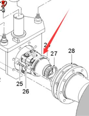 WIRTGEN steering cylinder part number 2392168 