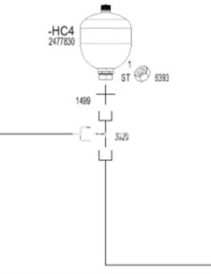 WIRTGEN milling hub accumulator part number 2477830