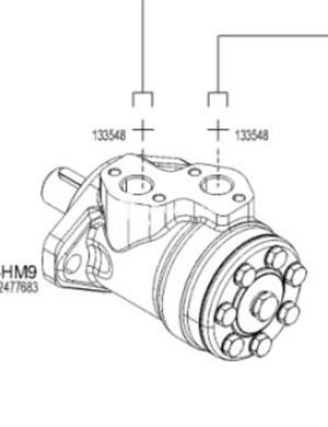 WIRTGEN milling drum rotary motor part number 2477683