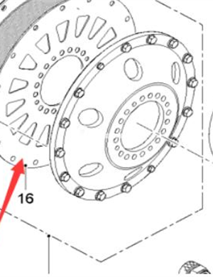 WIRTGEN engine flywheel connecting plate part number 2177749