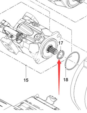 WIRTGEN hydraulic pump oil seal part number 2106811