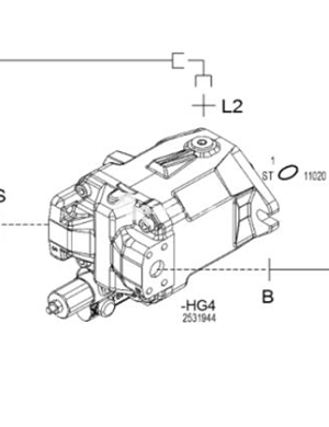 WIRTGEN cylinder working pump part number 2531944