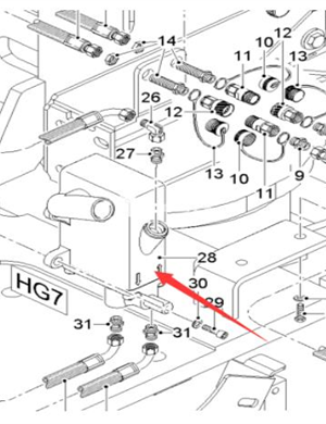 WIRTGEN manual pump part number 2352751 