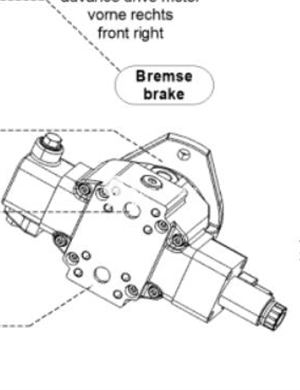  WIRTGEN walking motor part number 2477652