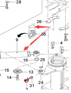 WIRTGEN steering cylinder part number 2472473 