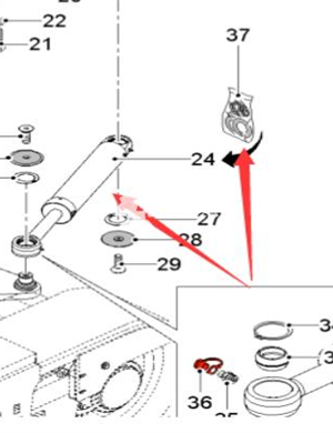 WIRTGEN Steering Cylinder Repair Kit Part Number 2619203
