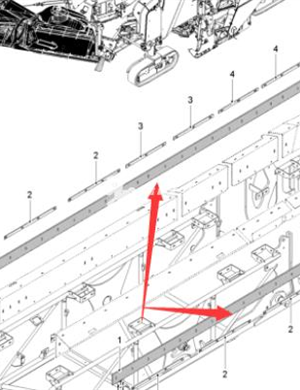  WIRTGEN secondary rubber deflector part number 2120794