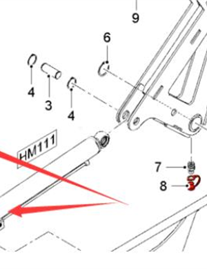 WIRTGEN Folding Oil Cylinder Repair Kit Part Number 2615049