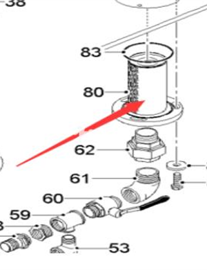 WIRTGEN water filter part number 2522770 