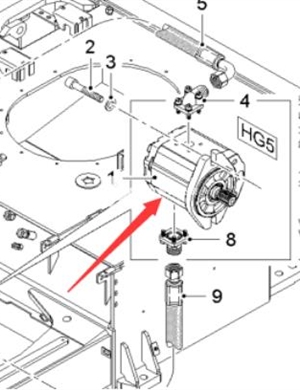 WIRTGEN sprinkler hydraulic pump part number 2316212