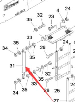 WIRTGEN gas spring part number 139877