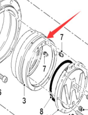 WIRTGEN milling bearing housing part number 113850