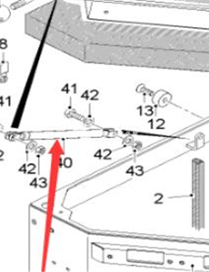  WIRTGEN engine gas spring part number 184858 