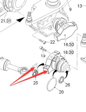  WIRTGEN front wheel drive motor repair kit part number 130618