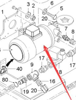  WIRTGEN sprinkler pump part number 2073216 