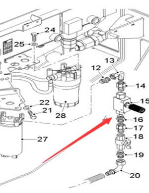 WIRTGEN diesel pump assembly part number 122335 