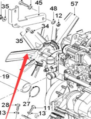 WIRTGEN engine fan part number 2124571