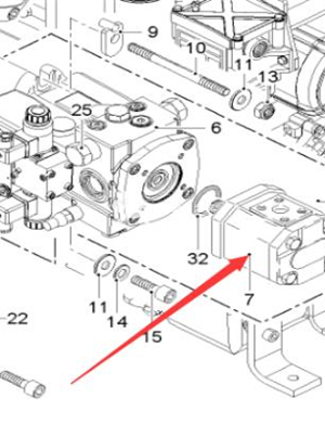 WIRTGEN oil cylinder gear pump part number 2057631 