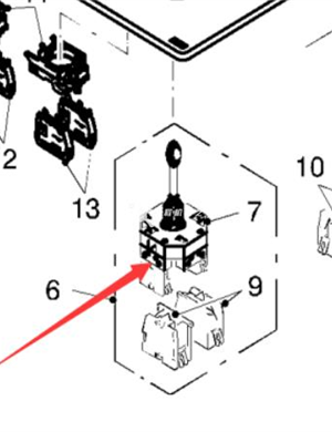 WIRTGEN joystick (CCC) part number 99192 