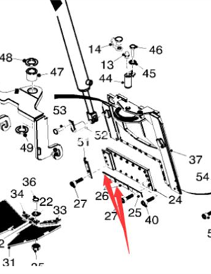  WIRTGEN Scraper Blade B 198 Right Part Number 86195 