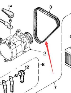 WIRTGEN generator belt part number 162120