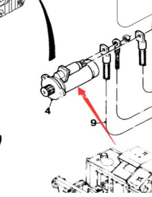 WIRTGEN starter part number 162128