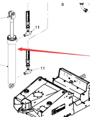 WIRTGEN Ceiling Lift Cylinder Repair Kit Part Number 76301