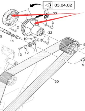 WIRTGEN milling hub clutch assembly part number 113902