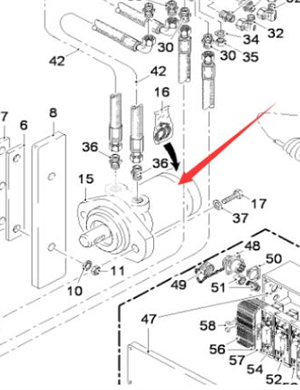 WIRTGEN milling hub drive motor repair kit part number 18253 
