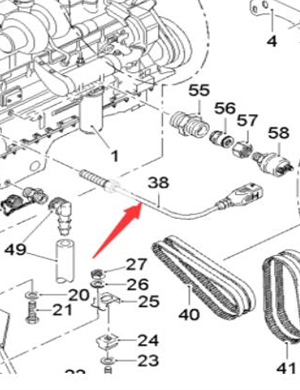 WIRTGEN speed sensor part number 120680