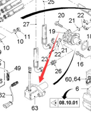 WIRTGEN front walking speed sensor part number 172693 
